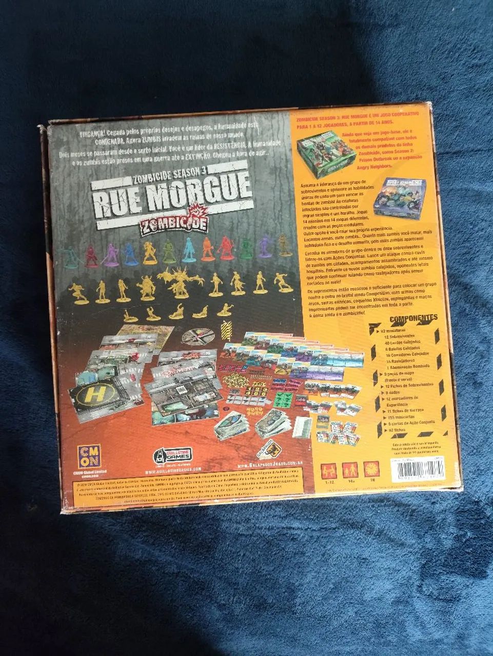 Zombicide Rue Morgue (com sleeve e insert bucaneiros) - Brinquedos