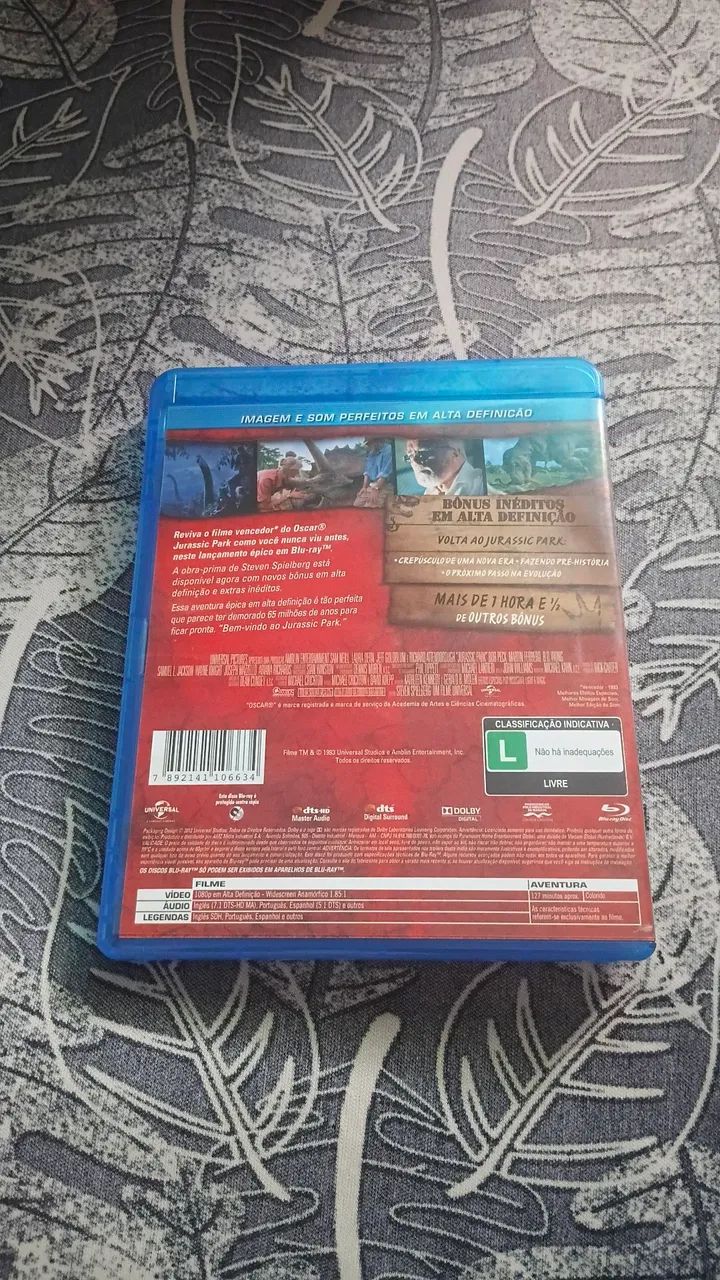 Bluray Jurassic park - dublado - Foto 2