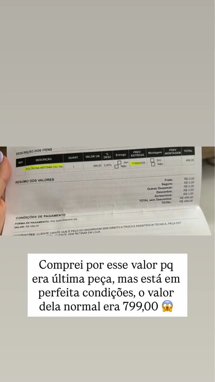 Poltrona Antonia de madeira comprada na kasa Natal - Foto 2
