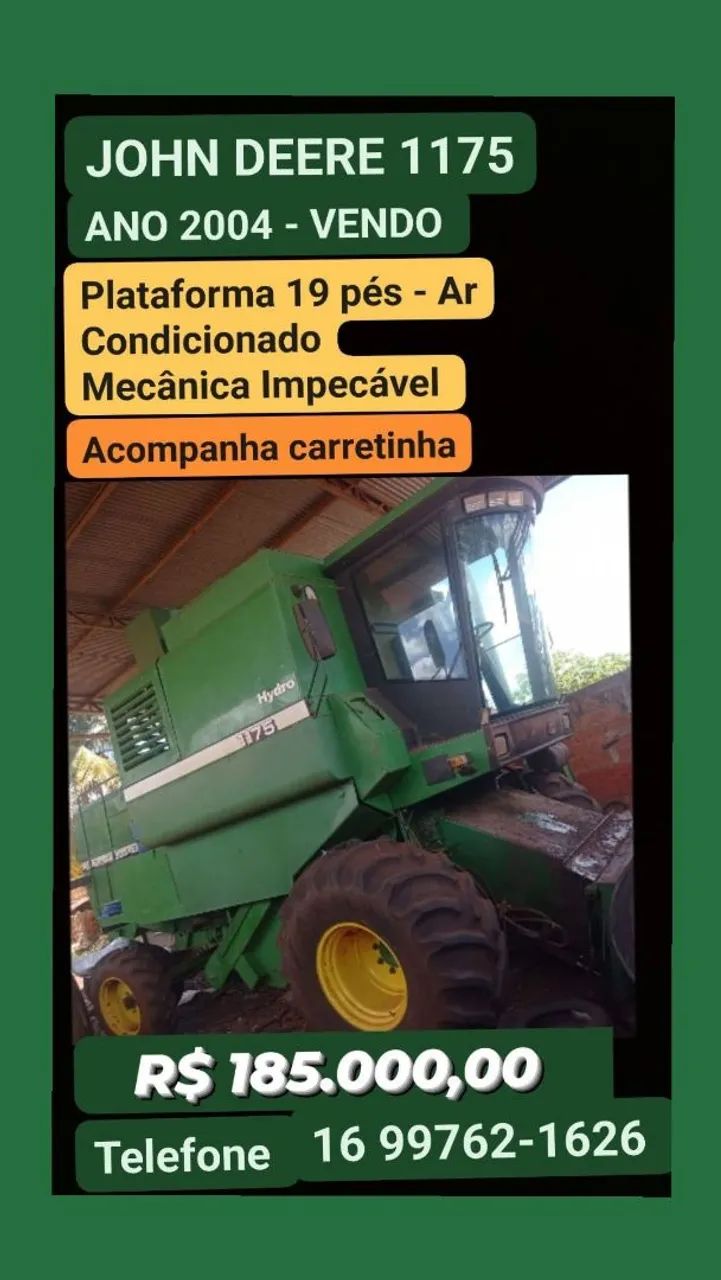 Colheitadeira JOHN DEERE 1175