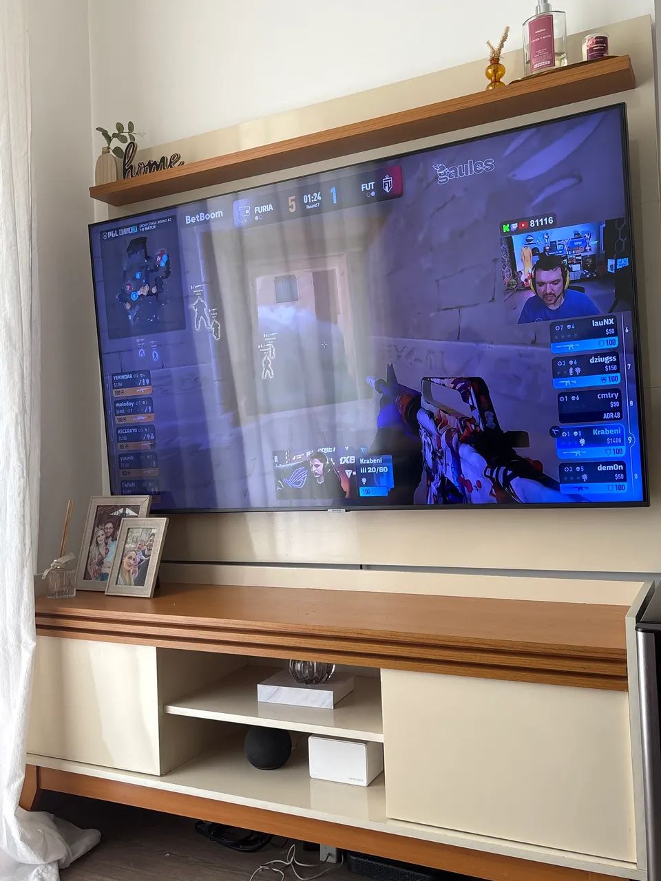 Rack com painel tv 