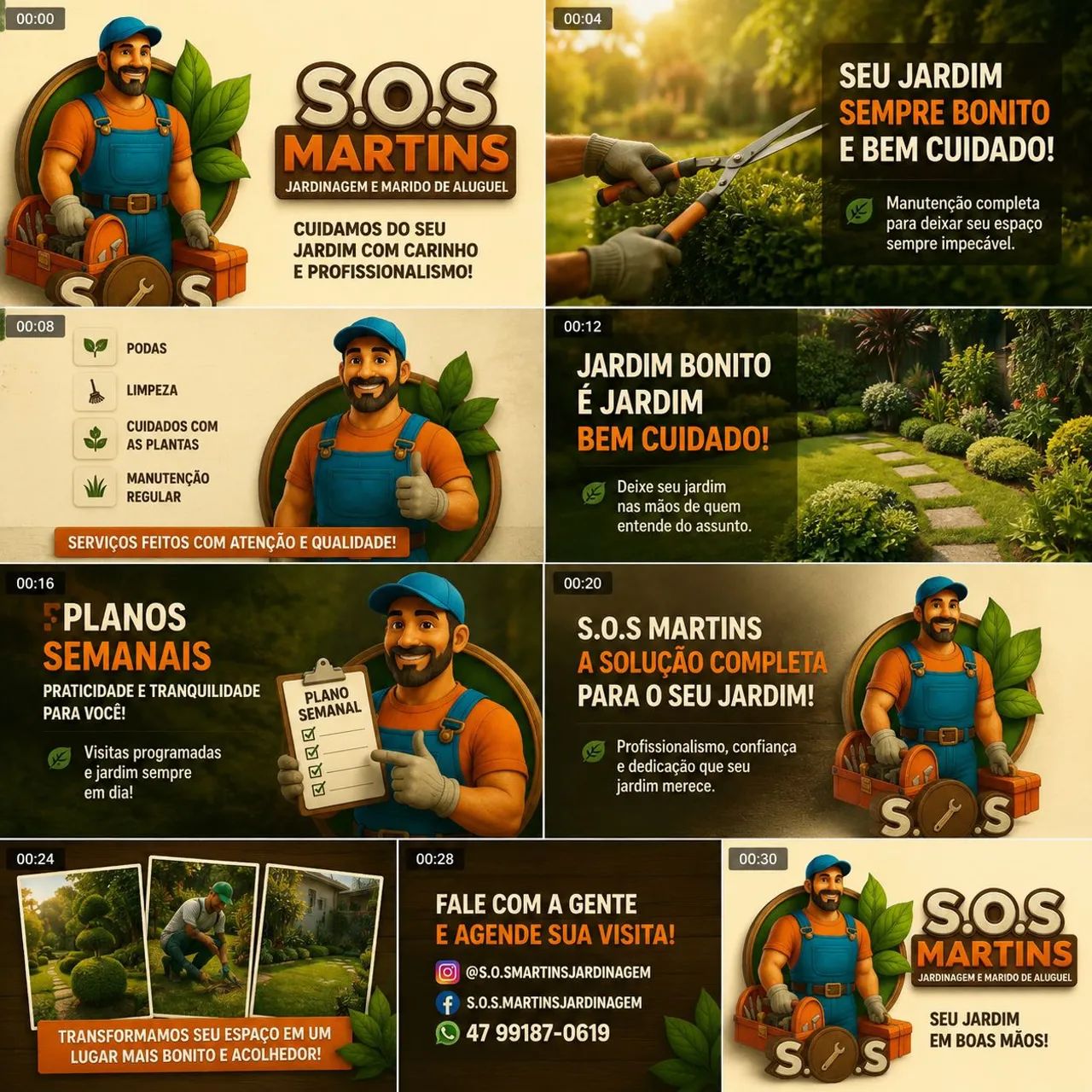 Jardinagem e marido de aluguel 