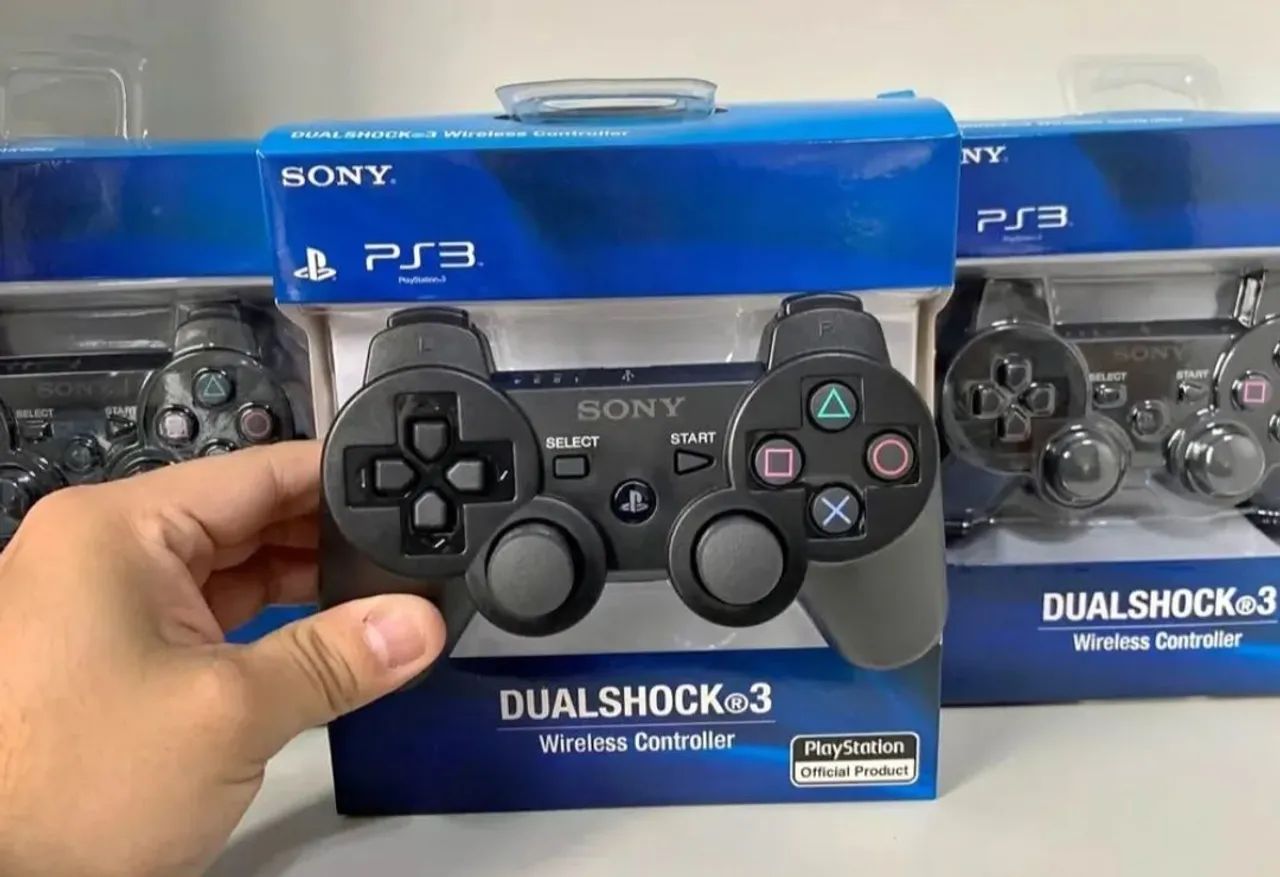 Controle ps3 de Bluetooth sem fio luzes
