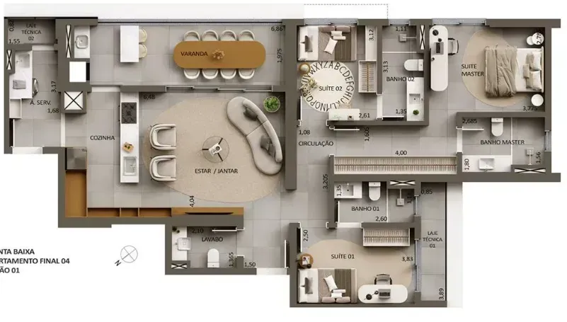 PLANTA 131m²
