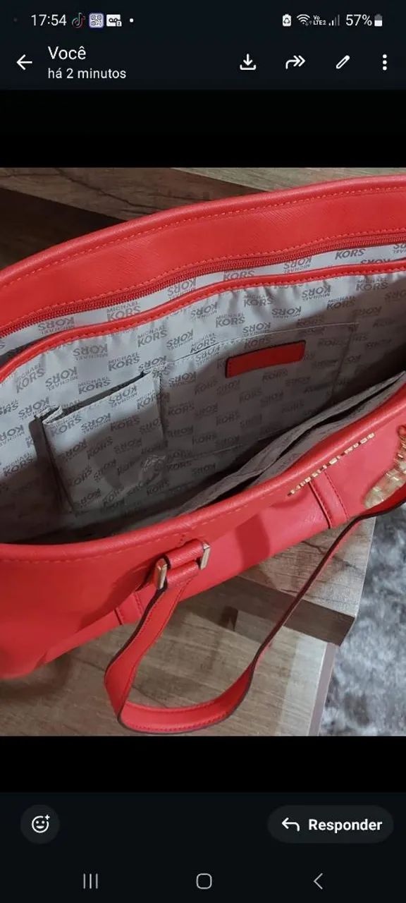 Bolsa Michael Kors,  Nova, Cor: vermelha, Original... - Foto 2