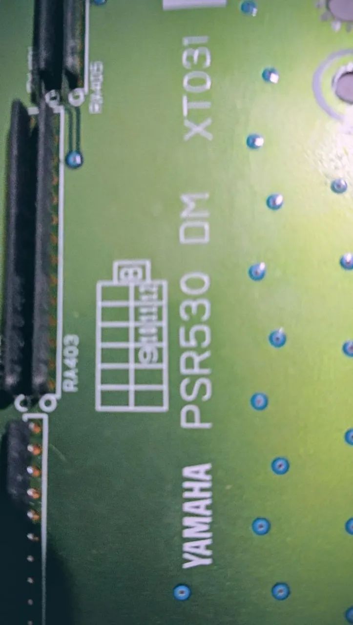 Placa mãe do teclado PSR 530 DM XT031 usada  - Foto 4