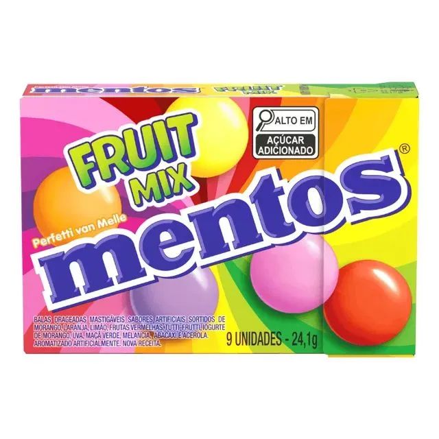 Mentos slim box com 12 unidades