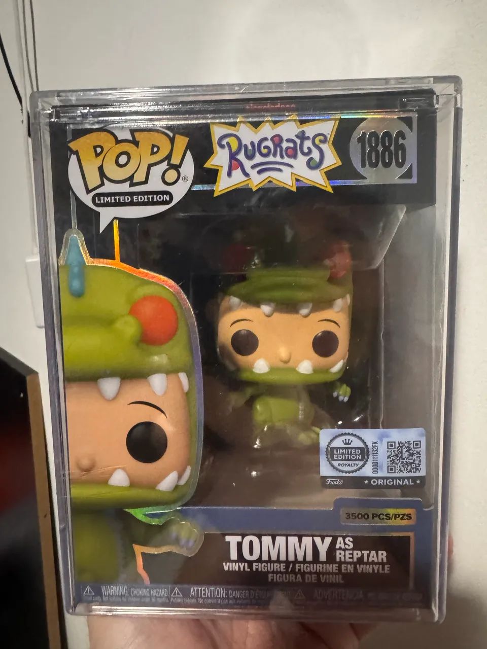 Funko pop Tommy as Reptar with Pop! Protector