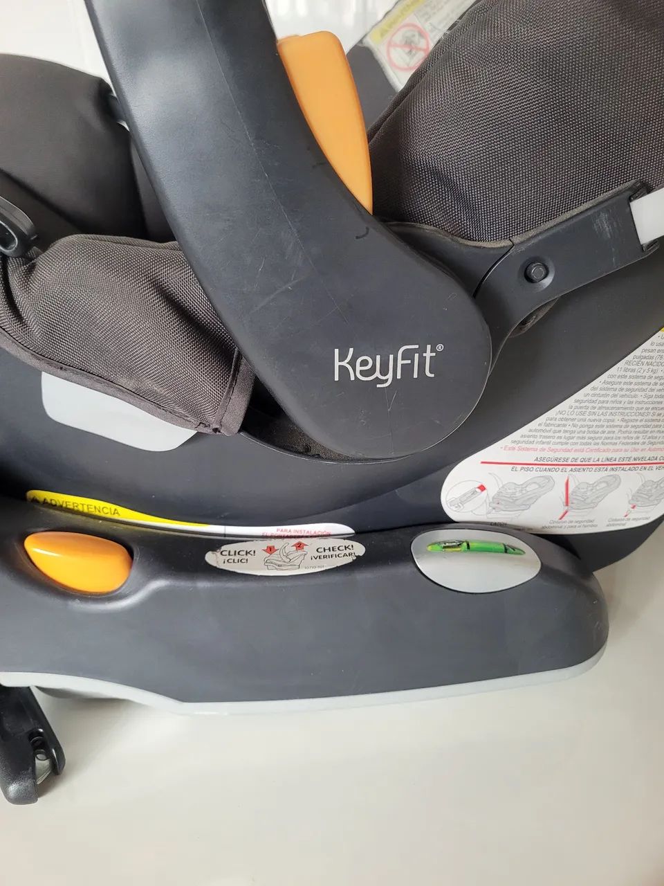 Bebê conforto Chicco KeyFit usado em ótimo estado,com isofix - Foto 3