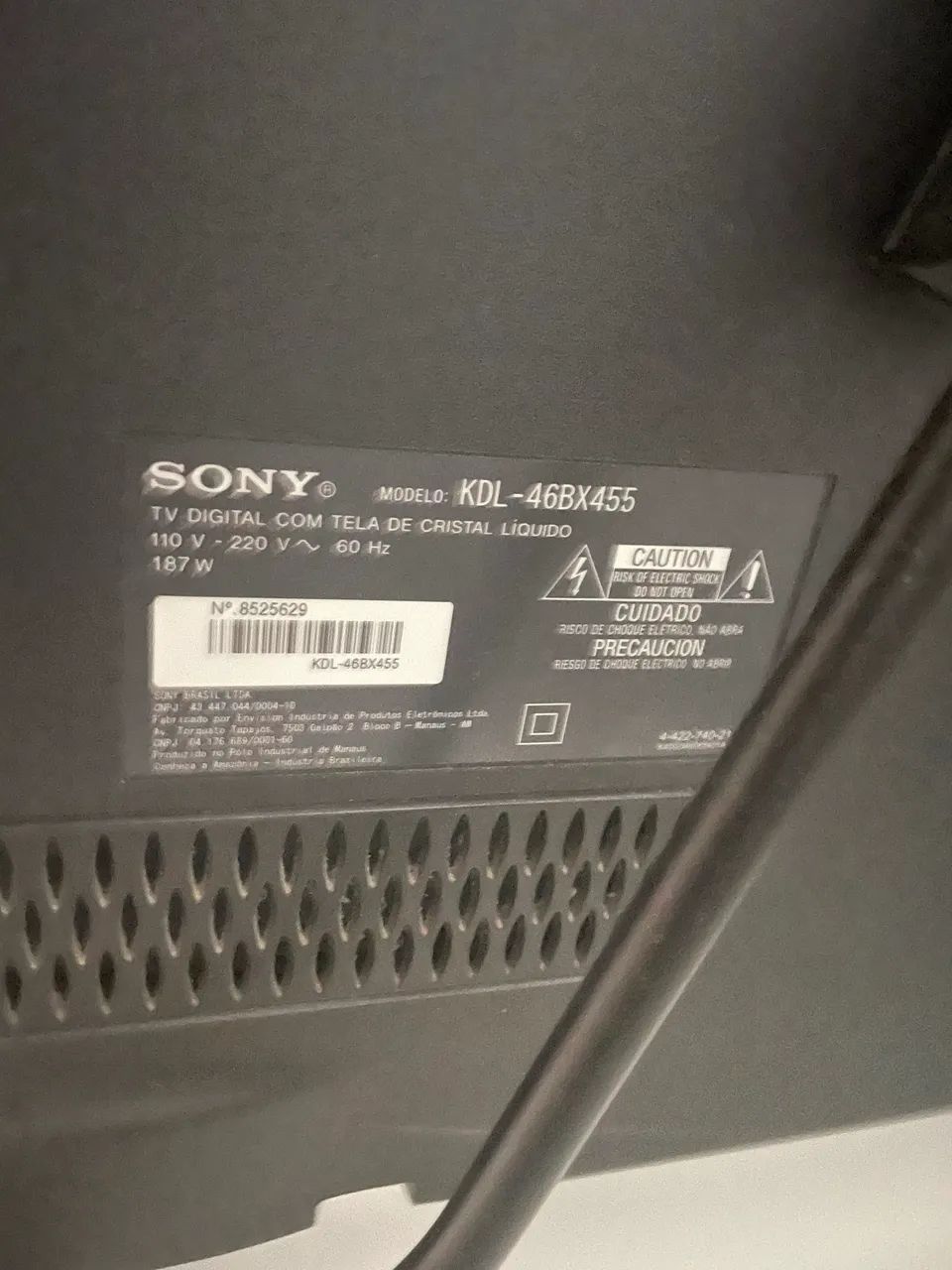 TV SONY BRAVIA 46