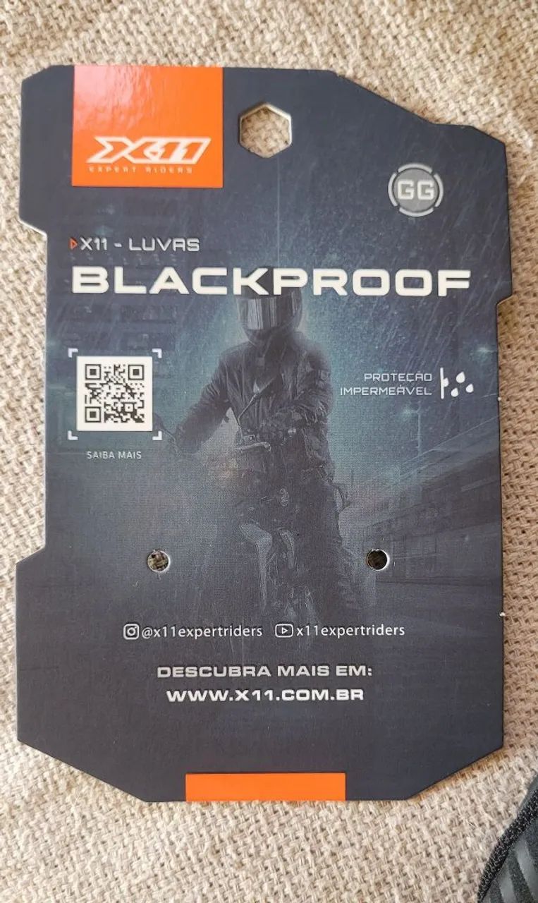 Luva X11 Blackproof impermeável - Foto 4