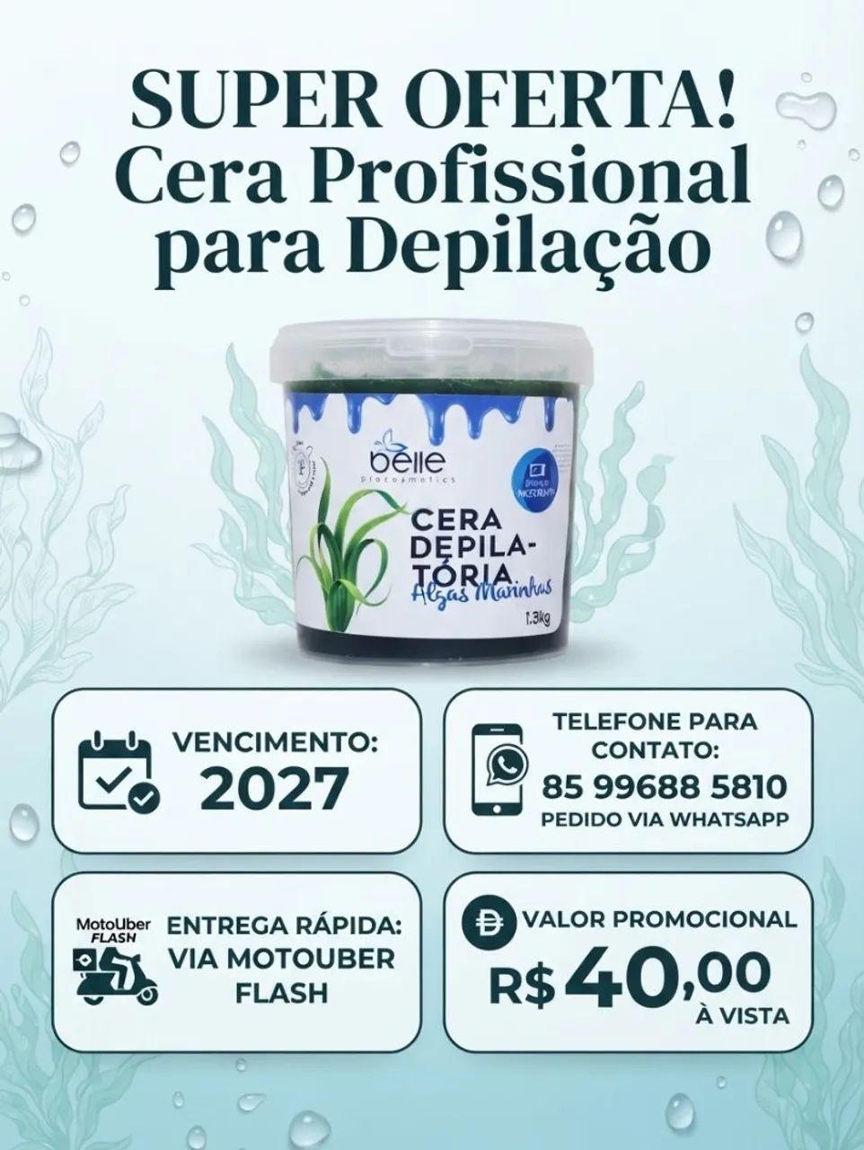 Cera para depilação 