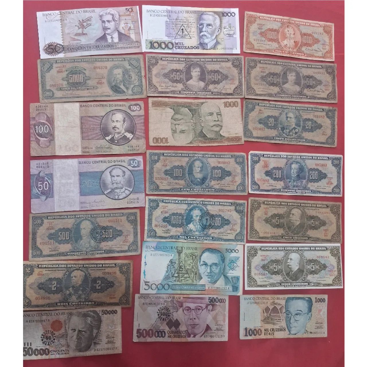 Coleção notas e moedas antigas super raras 