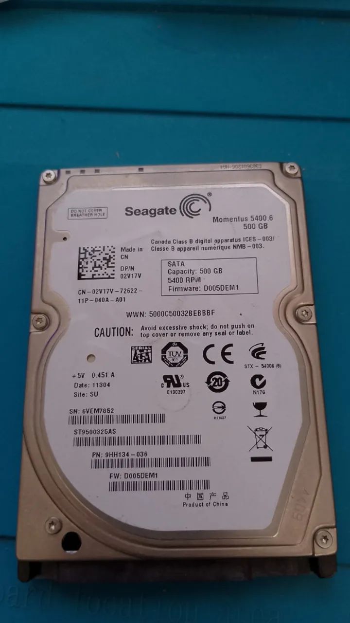 HD NOTEBOOK 500GB