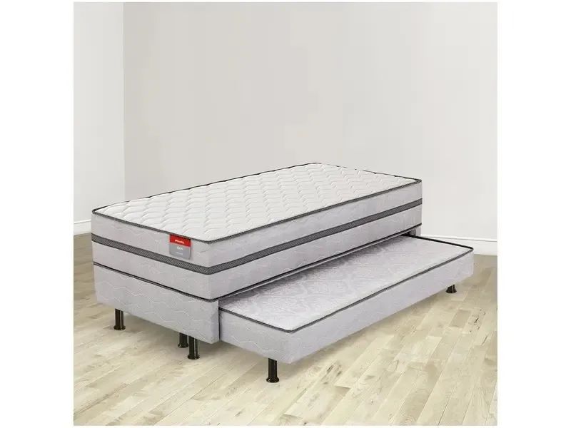 Cama Box Conjugada Solteiro Reconflex Espuma com Cama Auxiliar