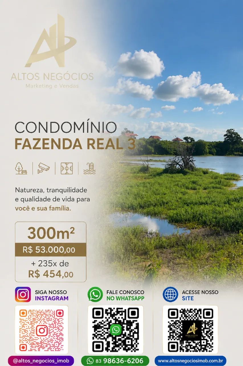 Fazenda Real 3 - Lote 300m² em Oportunidade