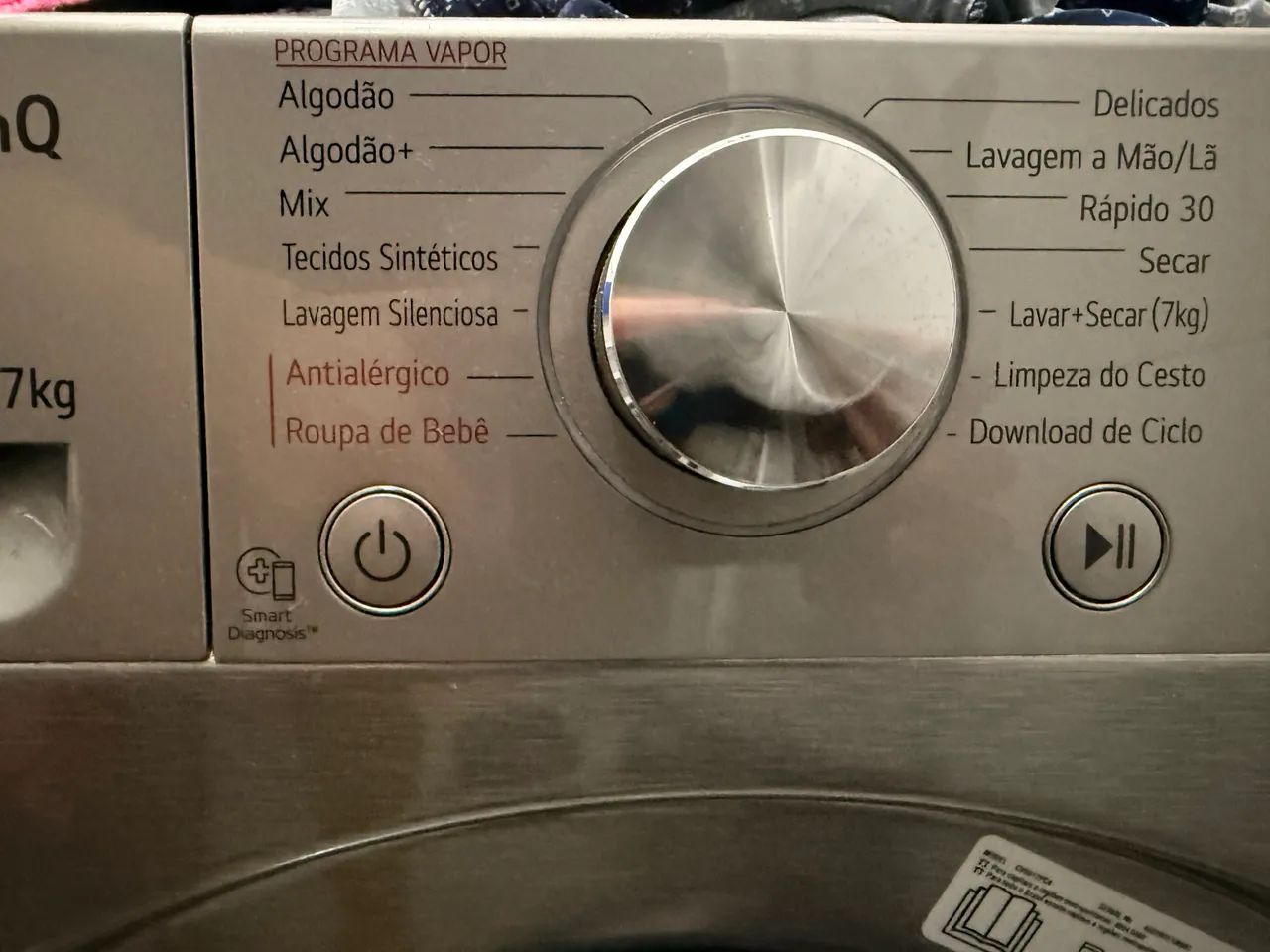 Lava e Seca LG Inox 12kg/7kg - excelente estado  - Foto 4