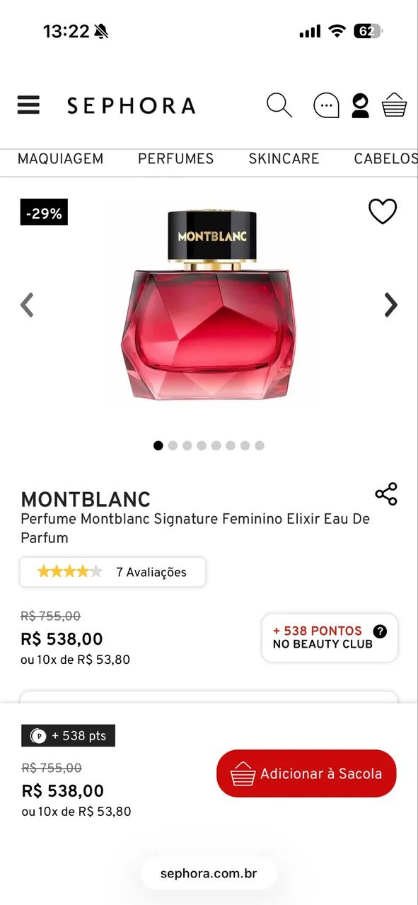 Perfume importado Montblanc Signature Elixir Eau de Parfum - Foto 3