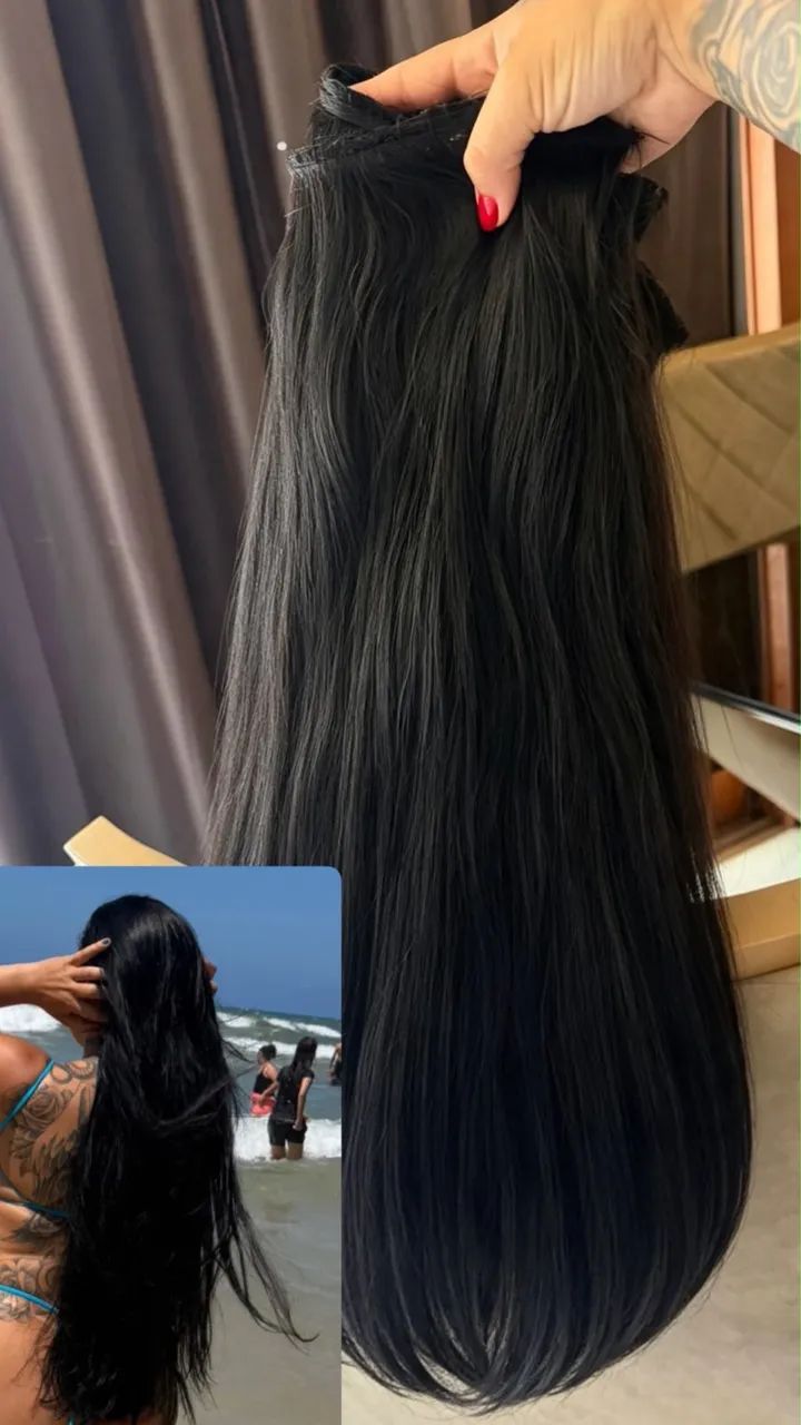 Vende-se cabelo brasileiro 300 gramas 75 cm 