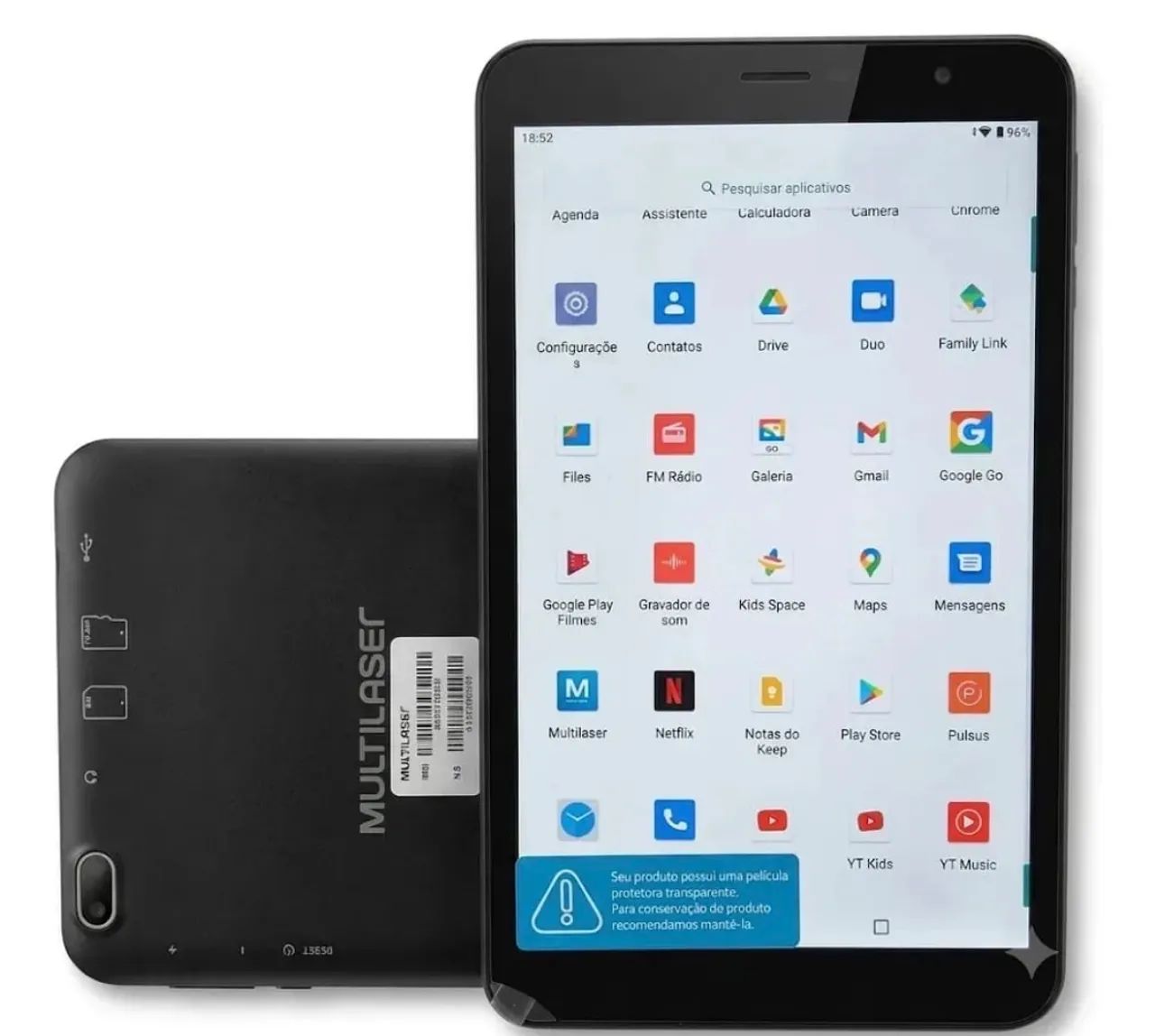 Tablet M8 chip Multilaser 32 gigas tablets novos 