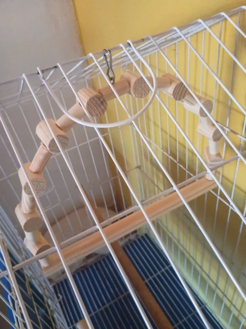 GAIOLA PARA PAPAGAIO COM BRINQUEDO,ETC. - Foto 4