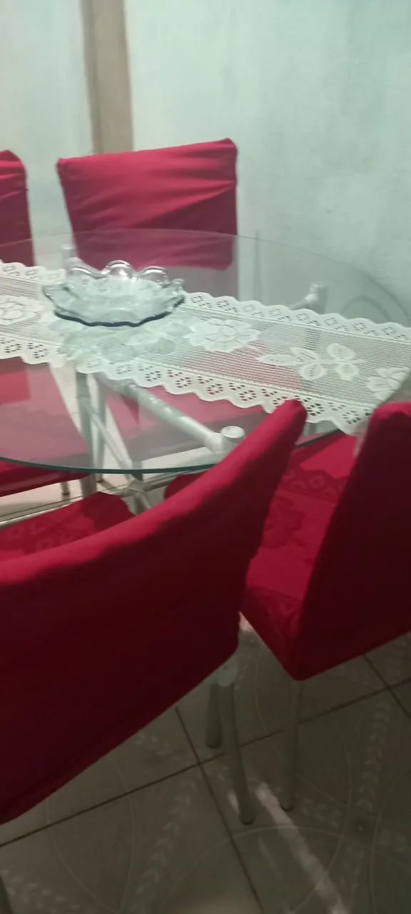mesa tampo de vidro  - Foto 4