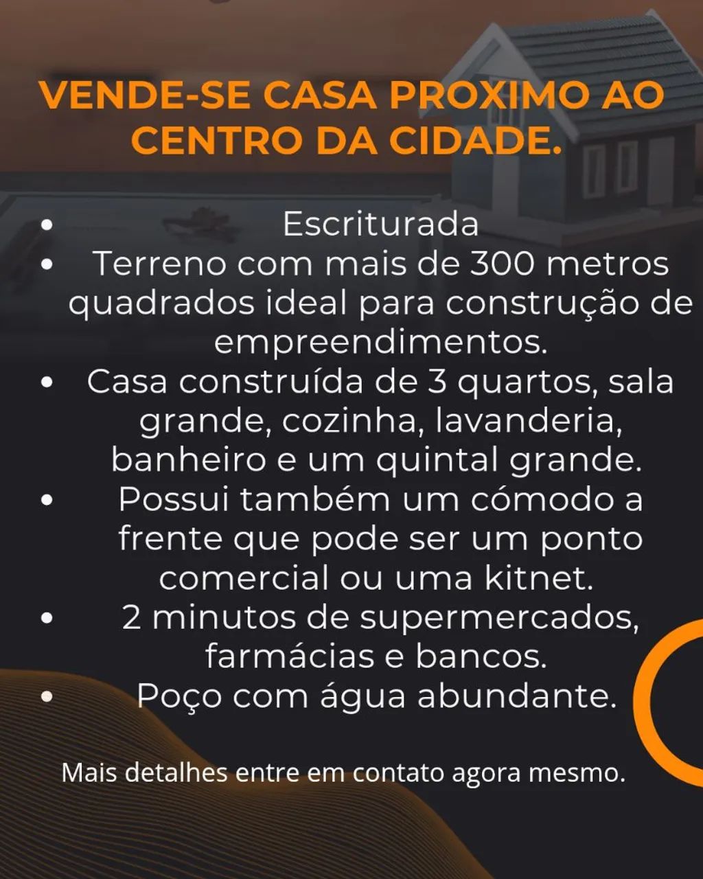 Casa 2 min do centro da cidade 
