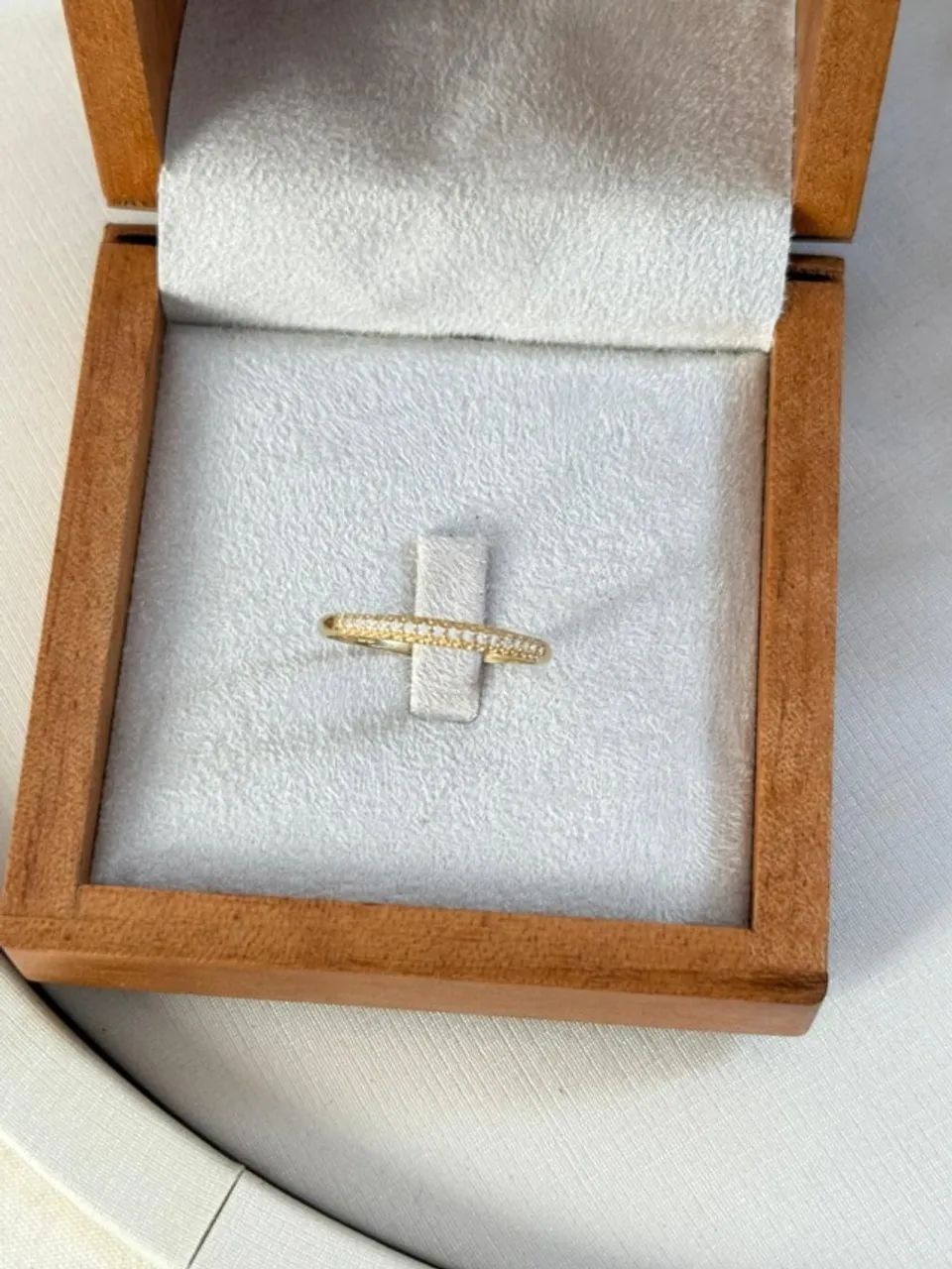 Meia Aliança em Ouro 18k