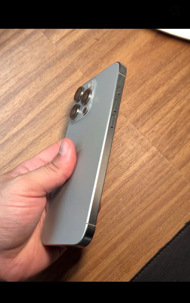 iPhone 15 Pro Max 256GB Natural Titanium com caixa original  - Foto 5