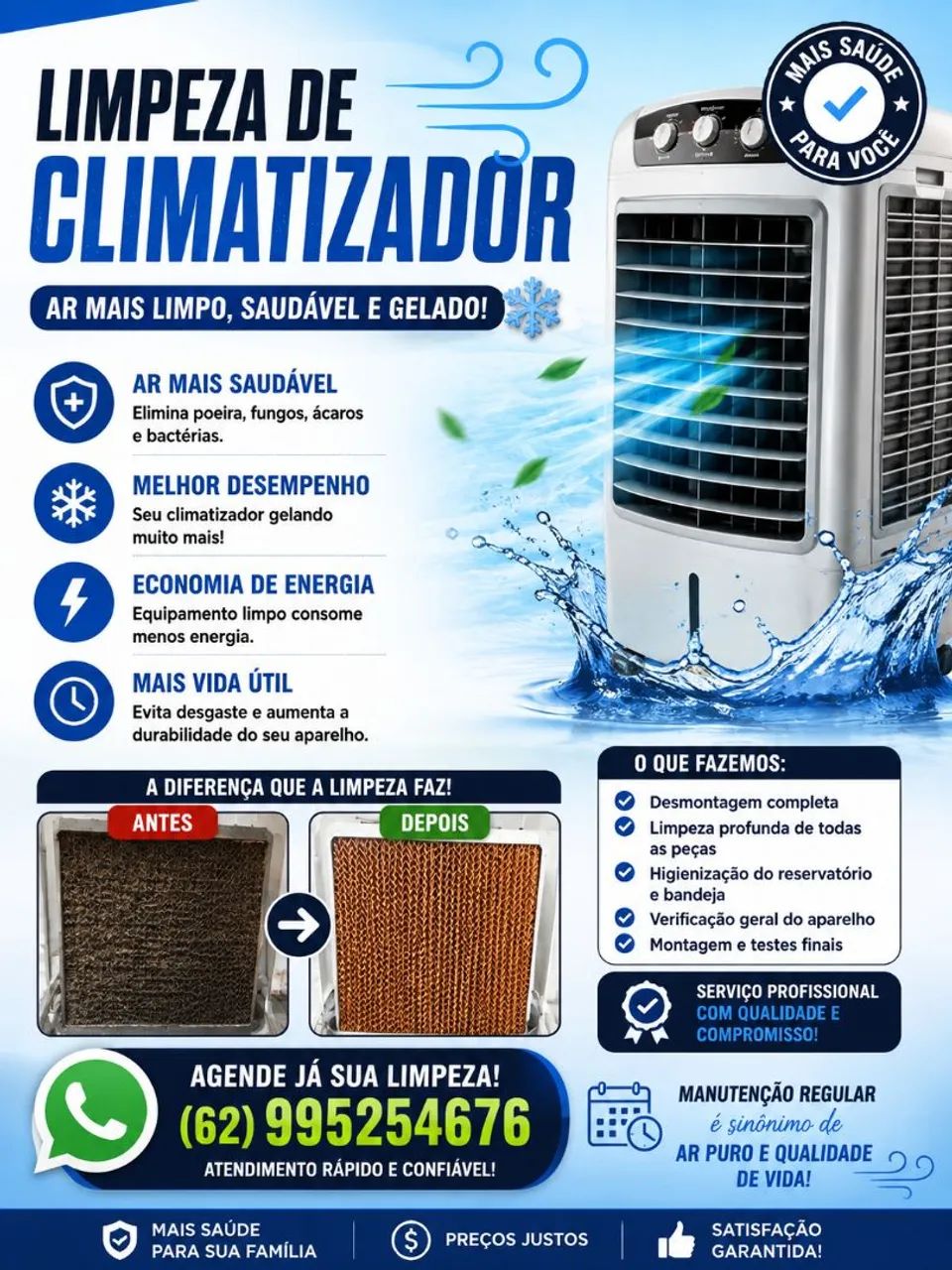 Limpeza de climatizador
