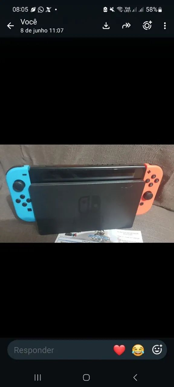 Vídeo game Nintendo switch 