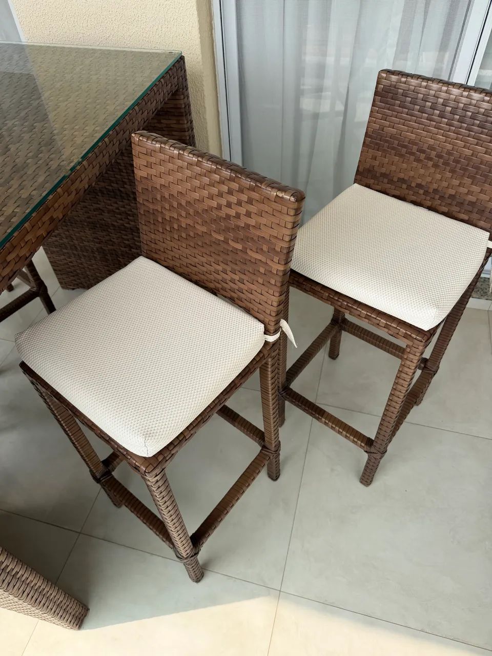 Bistrô em vime com 4 banquetas - Foto 4