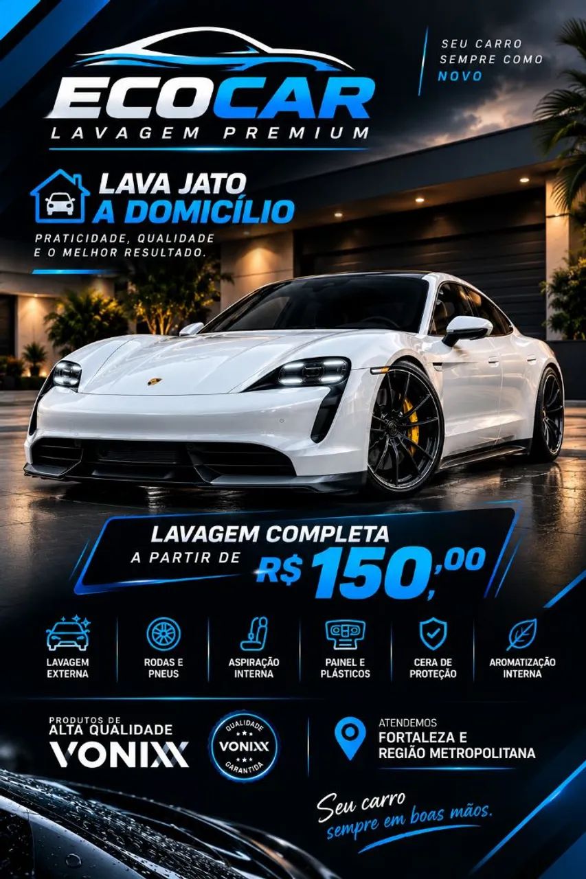 LAVA JATO A DOMICÍLIO