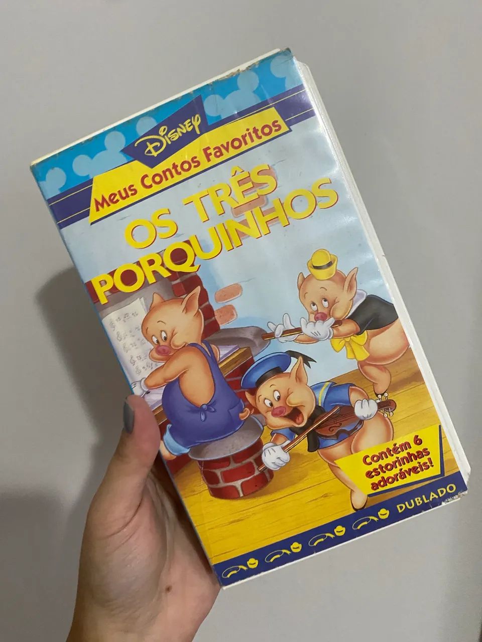 Fita VHS Os 3 porquinhos 