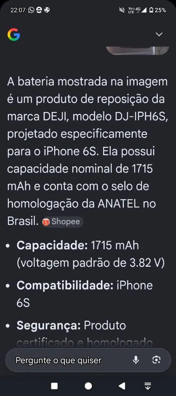 Bateria de iPhone 6s - Foto 2