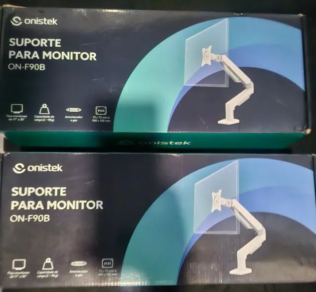 Suporte para monitor onistek on f90B branco - Foto 2