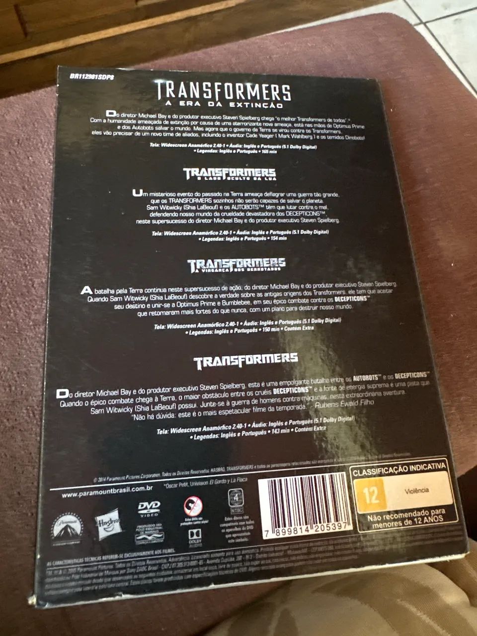 BOX COLEÇÃO TRANSFORMERS 4 Filmes DVD - Foto 2