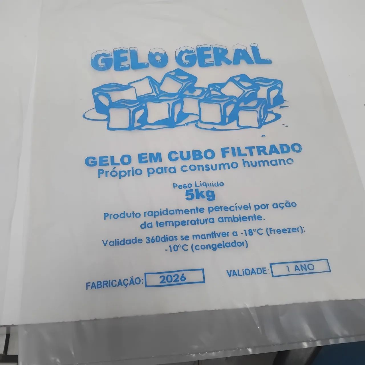 Embalagens para gelo filtrado e escama  - Foto 2