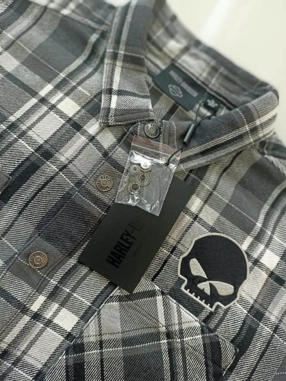 Blusa estilo camisa Harley Davidson 