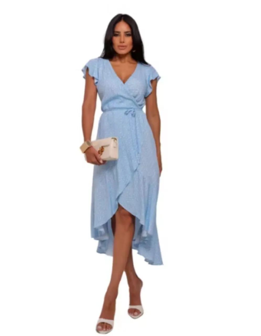 Vestido azul bebê - NOVO
