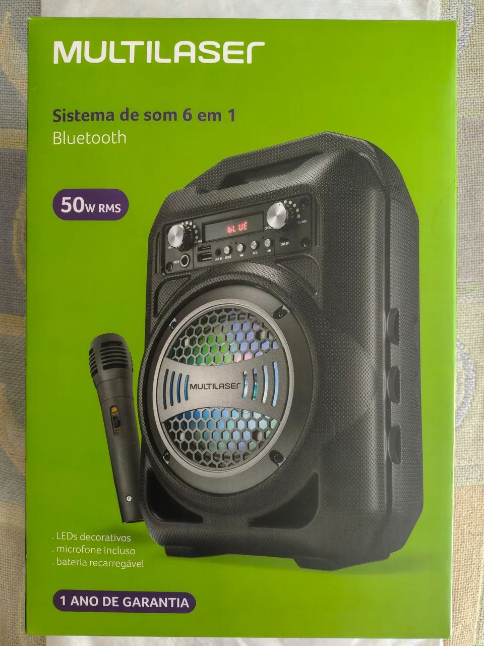 Caixa de Som Multilaser Bluetooth