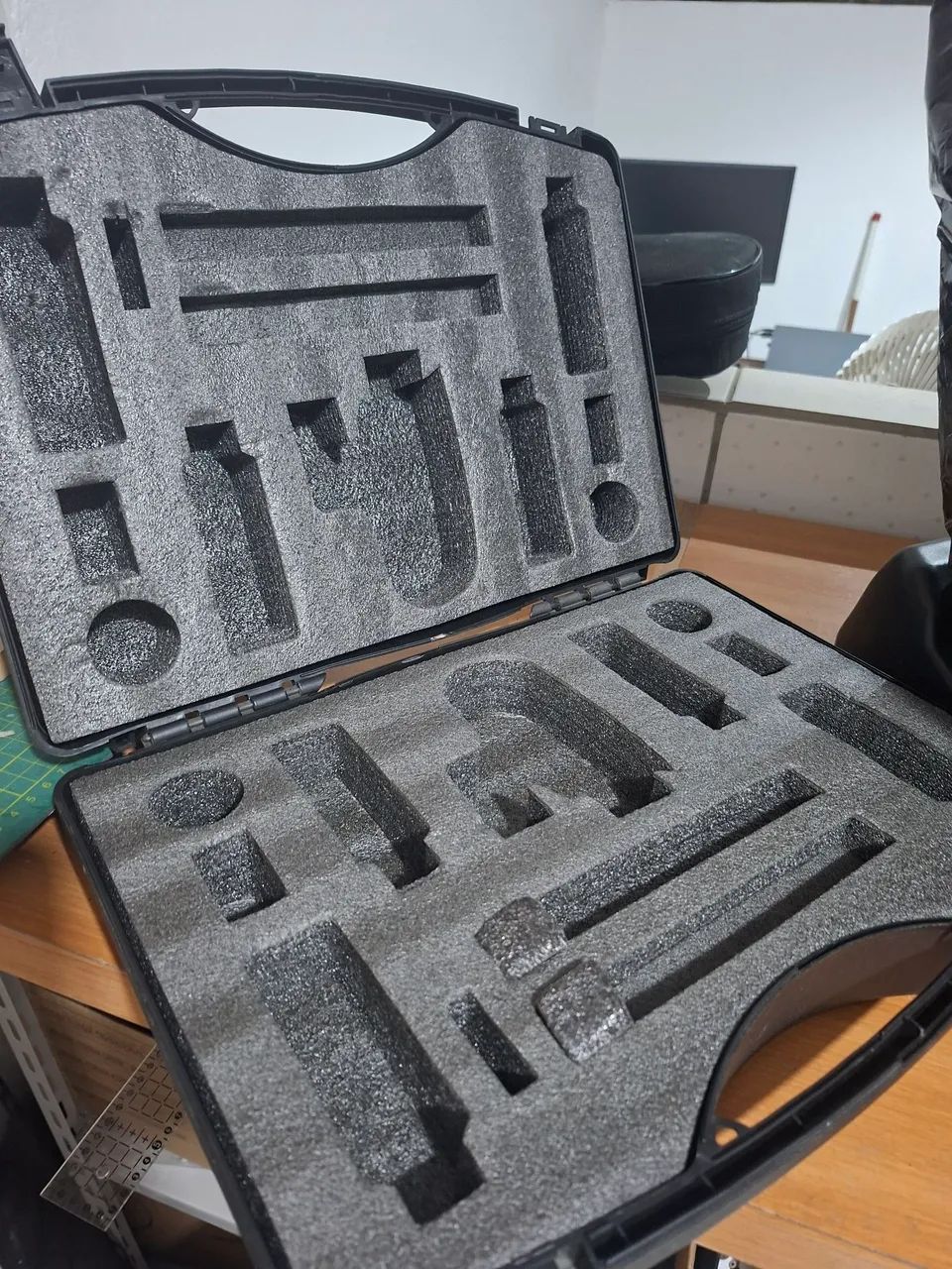 Maleta microfone de bateria 