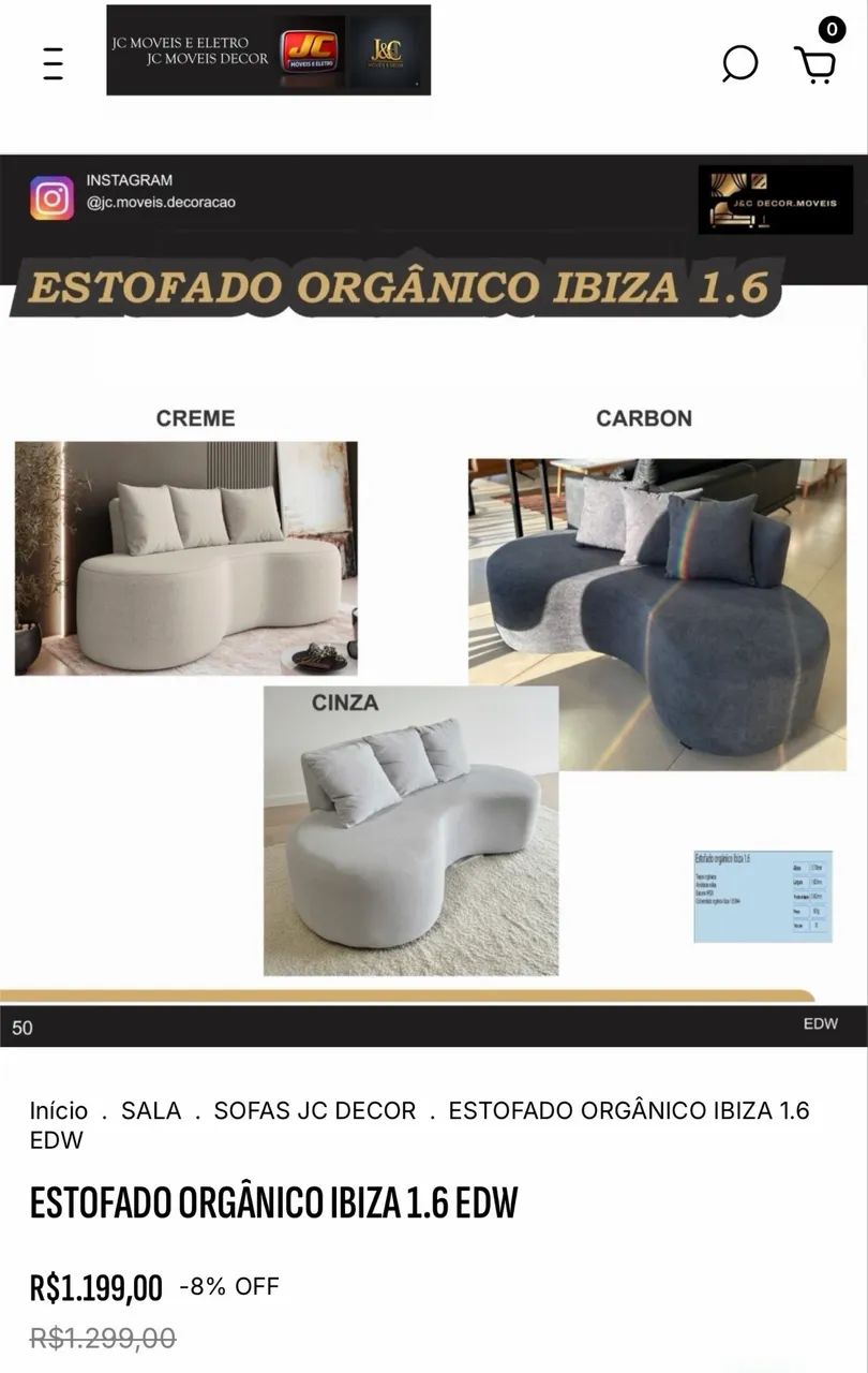 ESTOFADO ORGÂNICO 1.60M IBIZA - Foto 2