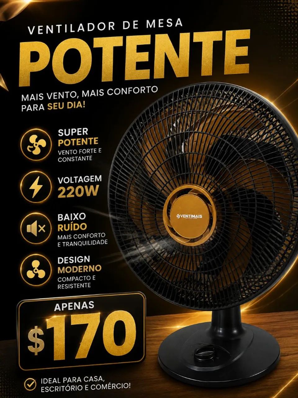 Vende se ventilador 