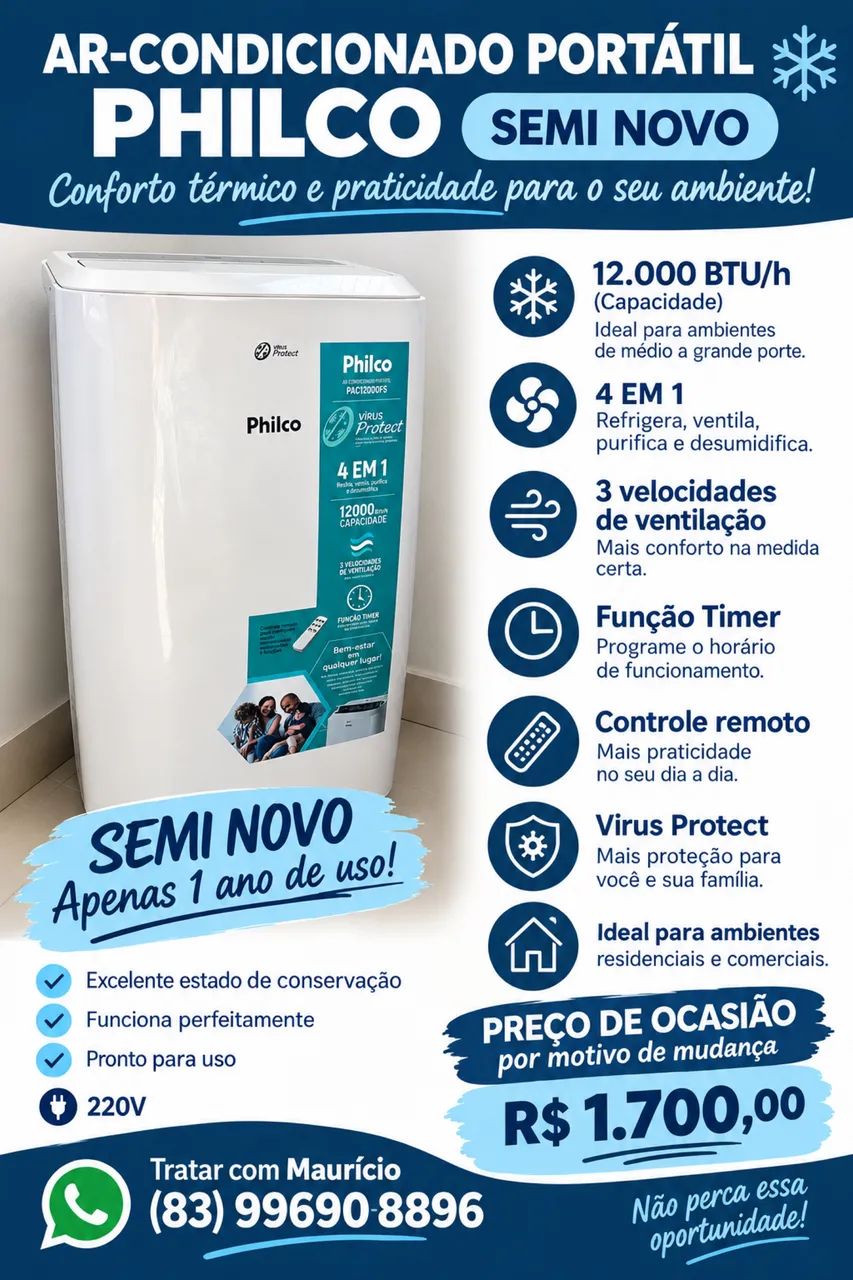 Ar condicionado portátil 