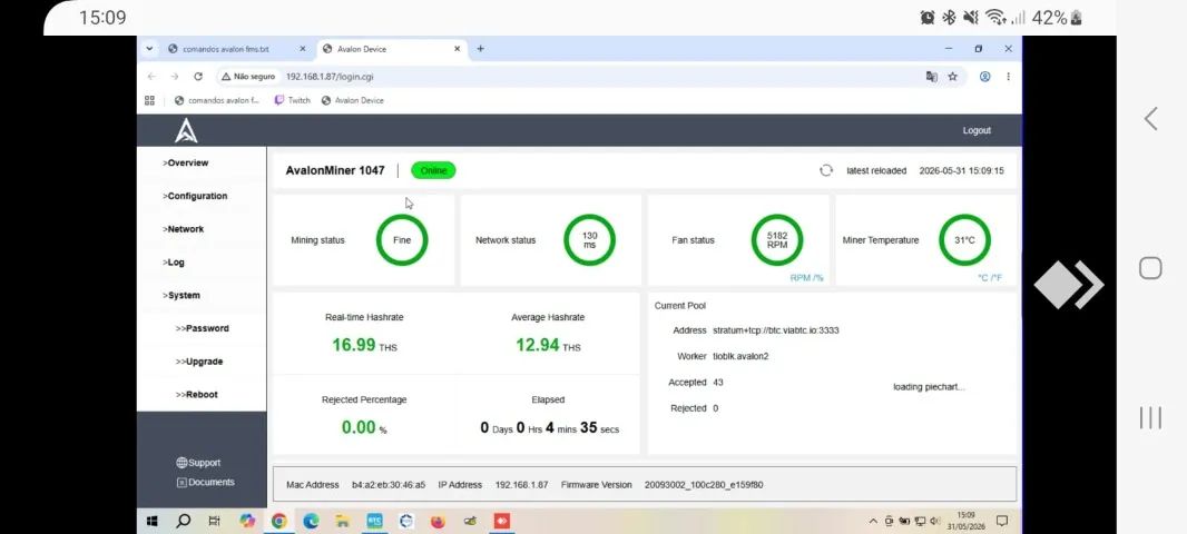 Controladora Mineradora Avalon Miner 1047 Canaan 100% Funcional  - Foto 5