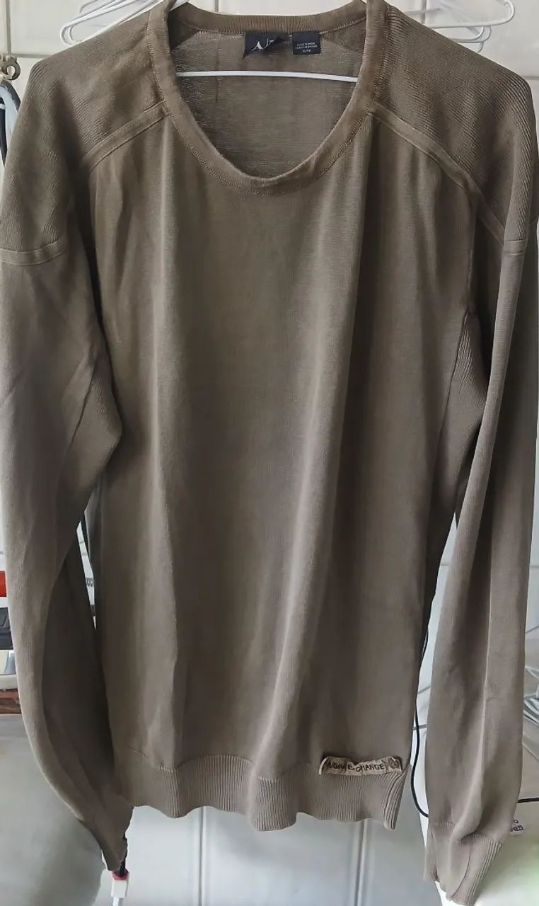 Blusa Armani Exchange Bege Tam. XL Frete Gratis