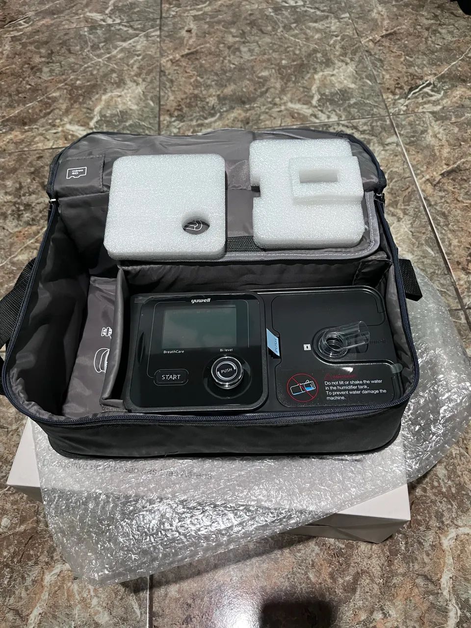 BIPAP/CPAP COM MÁSCARA - YUWELL NOVO - Foto 3