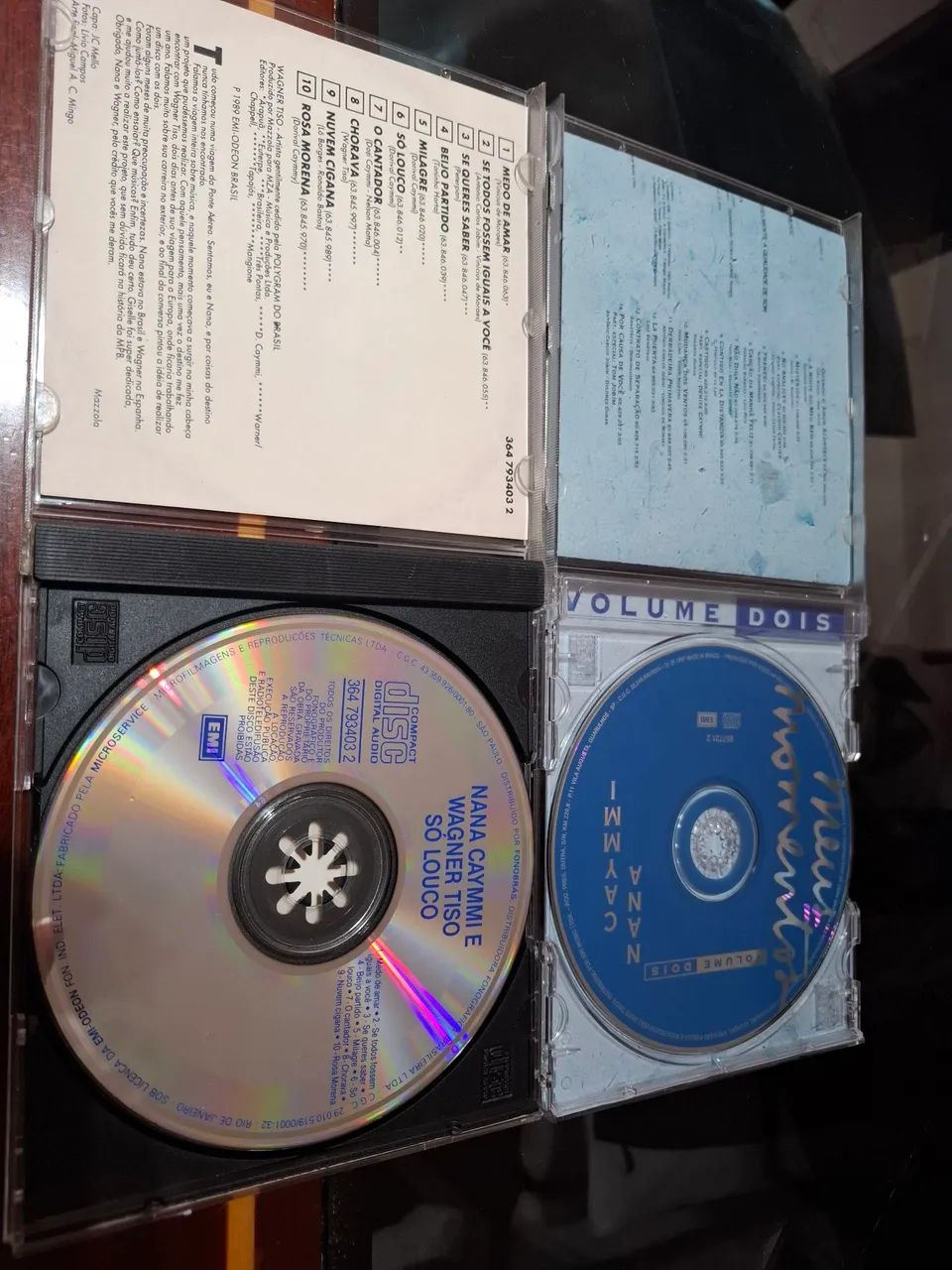 4 CDs de Nana Caymmi. Espetáculo de cds 