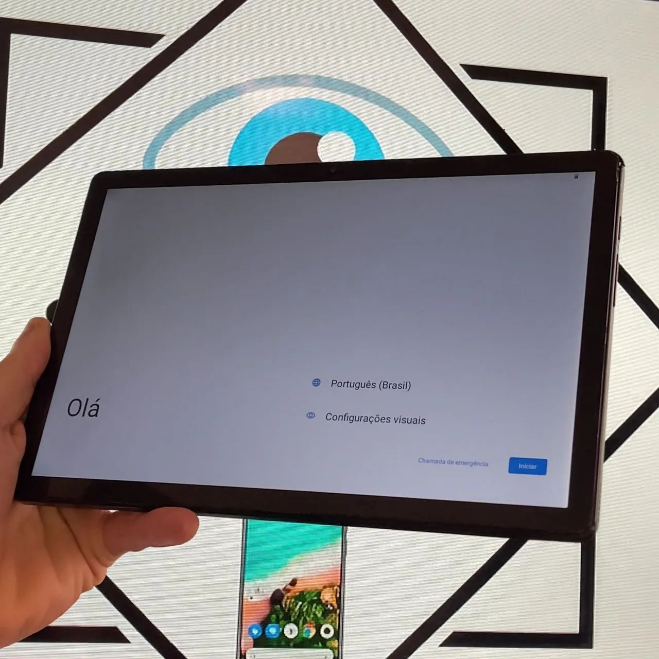 Tablet vision tab 10 128gb seminovo excelente 